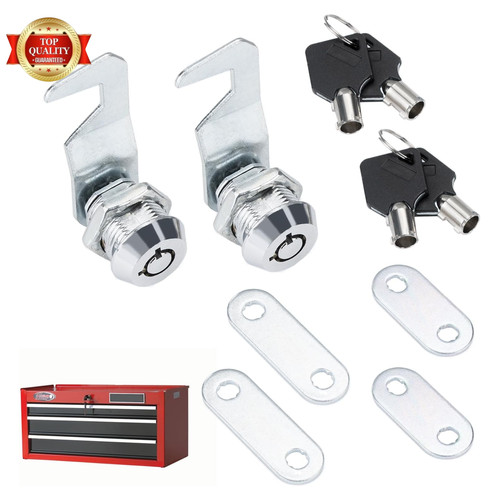 Silver tool box locks with - box,